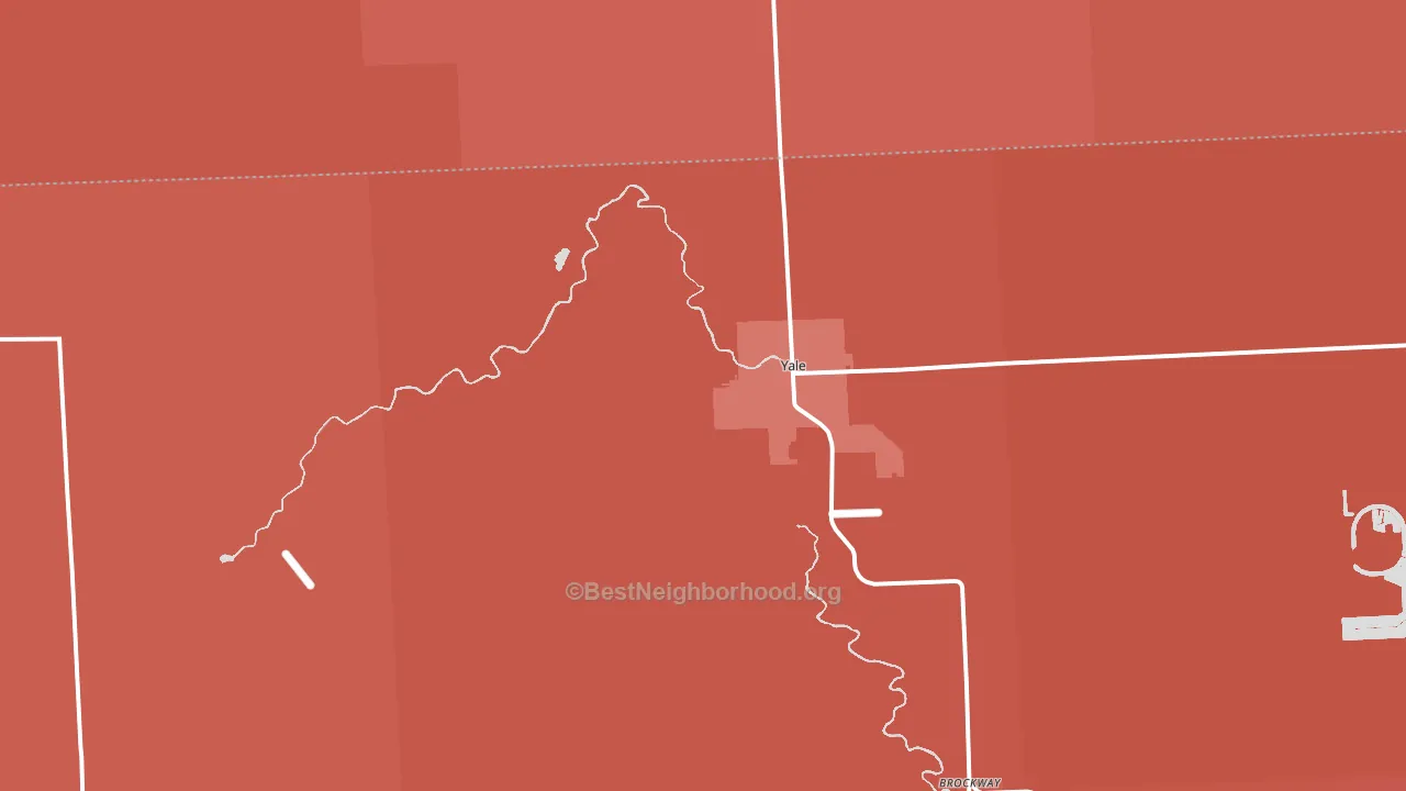 48097, MI block-group political-lean map