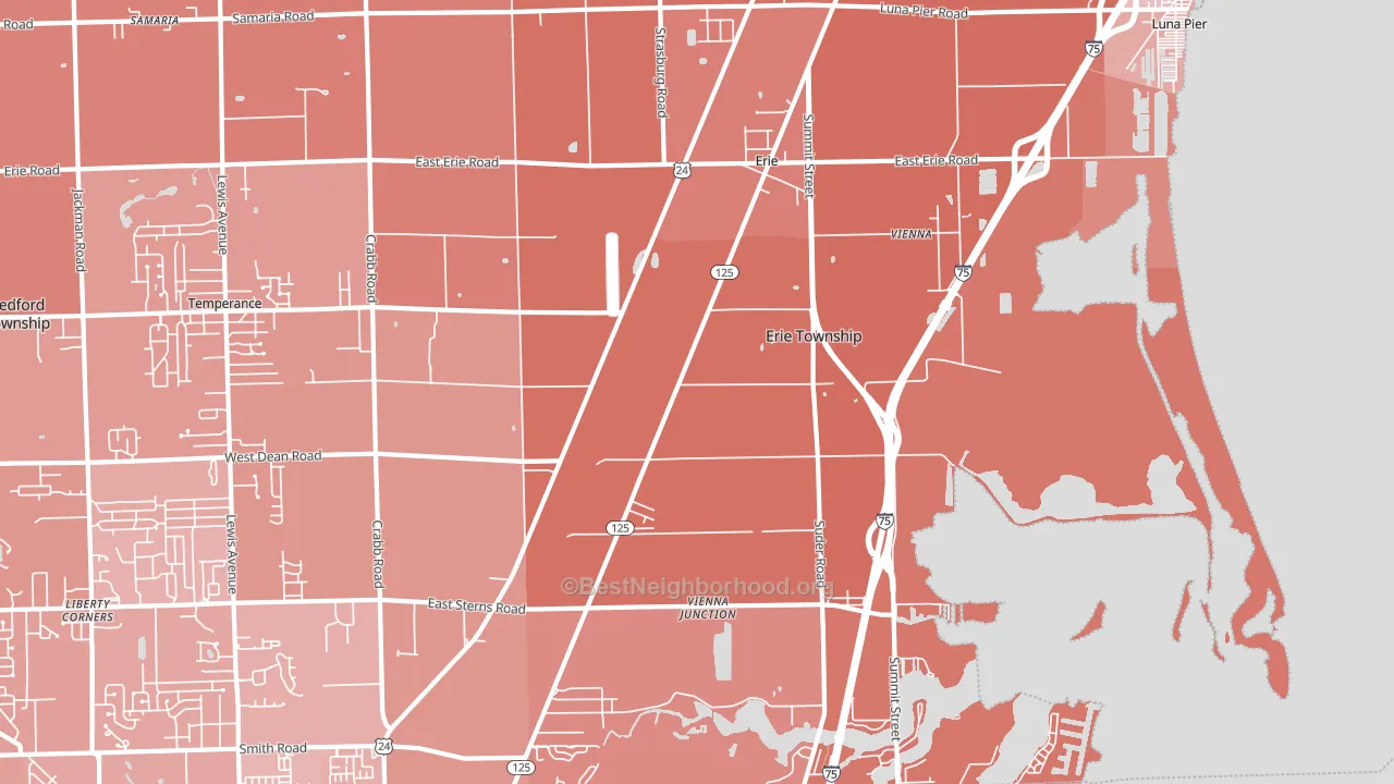 48133, MI block-group political-lean map