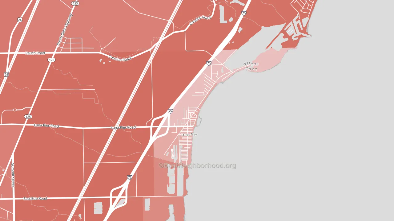 48157, MI block-group political-lean map