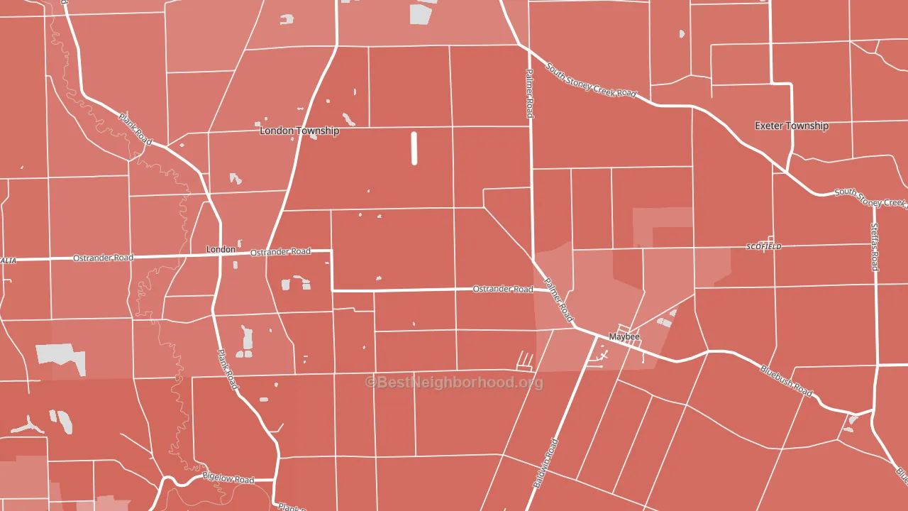 48159, MI block-group political-lean map