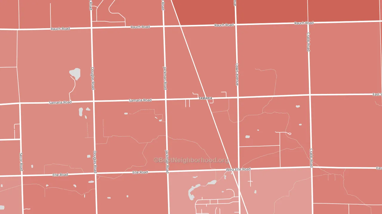48177, MI block-group political-lean map