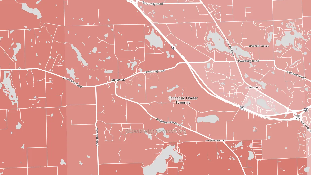 48350, MI block-group political-lean map