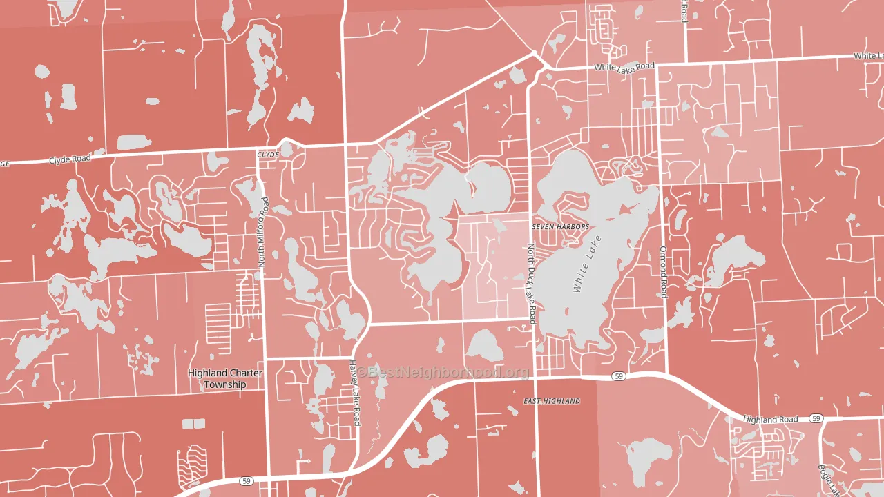 48356, MI block-group political-lean map