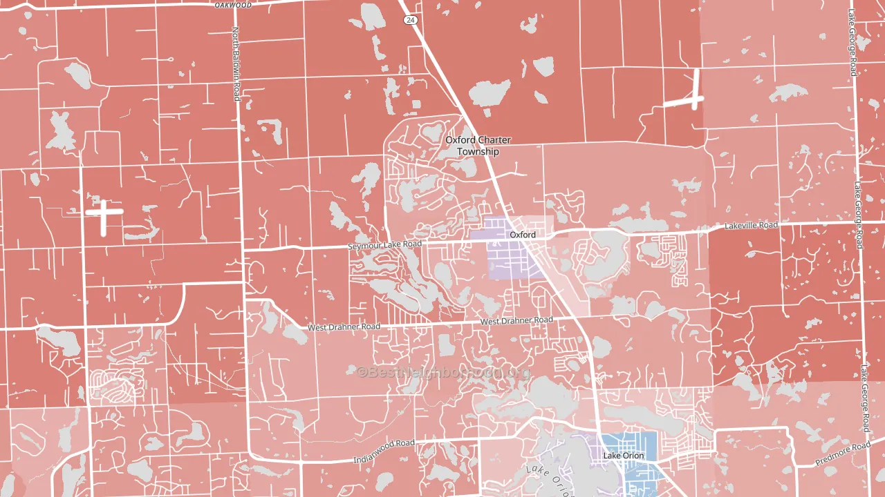 48371, MI block-group political-lean map