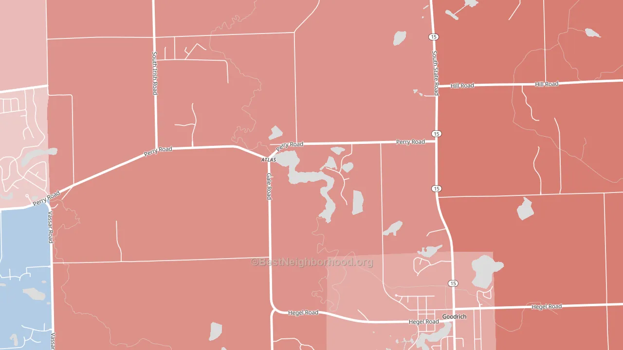 48411, MI block-group political-lean map
