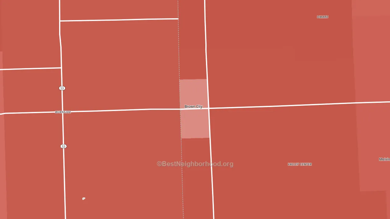 48416, MI block-group political-lean map