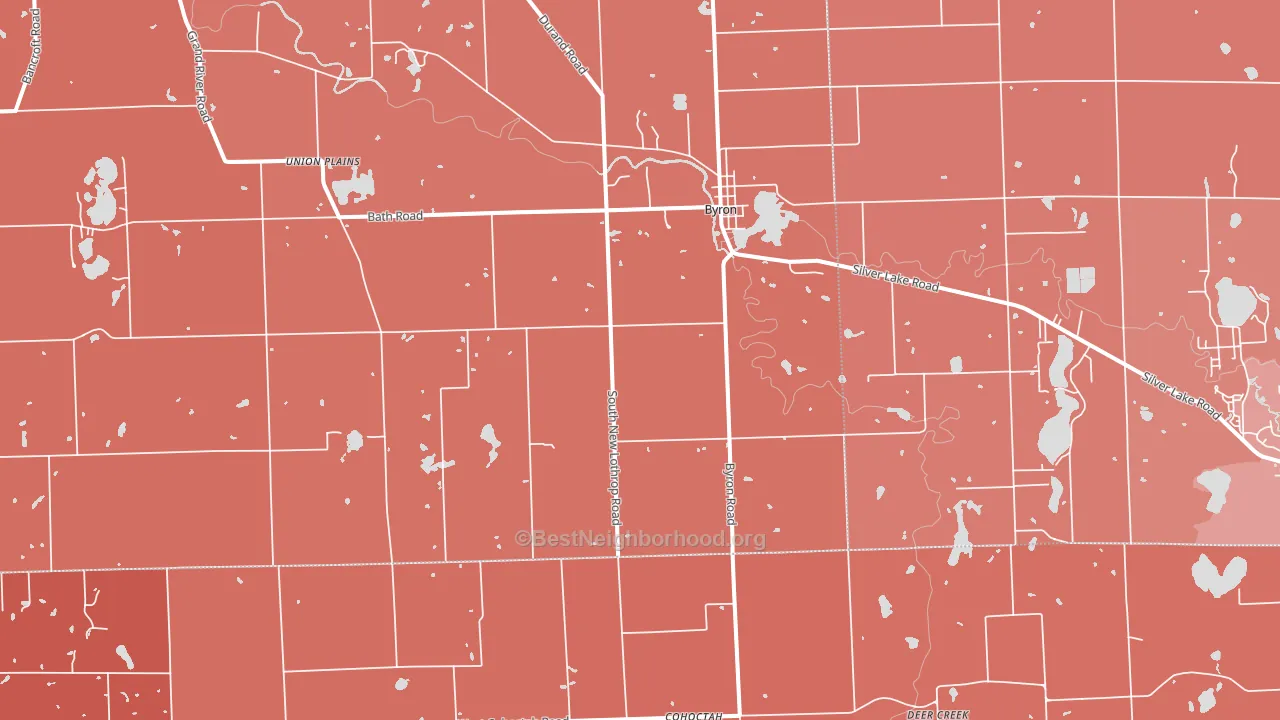 48418, MI block-group political-lean map