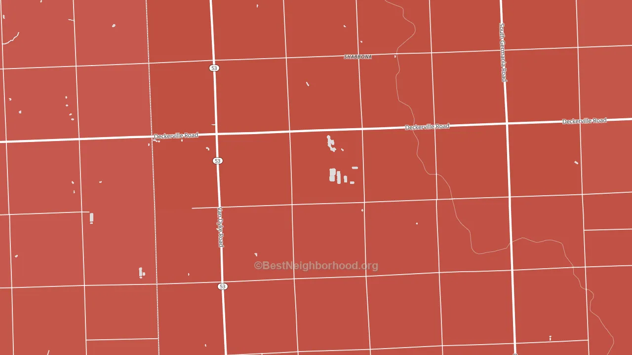 48426, MI block-group political-lean map