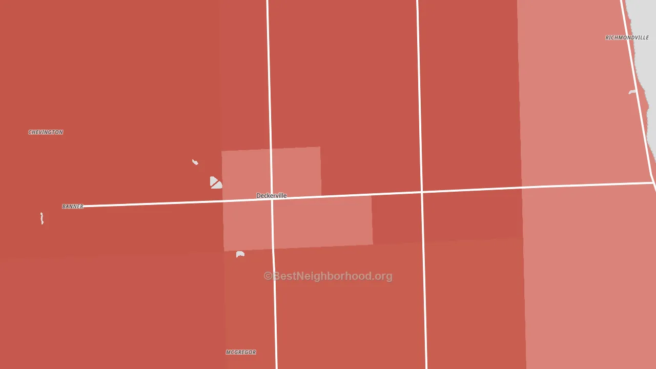 48427, MI block-group political-lean map