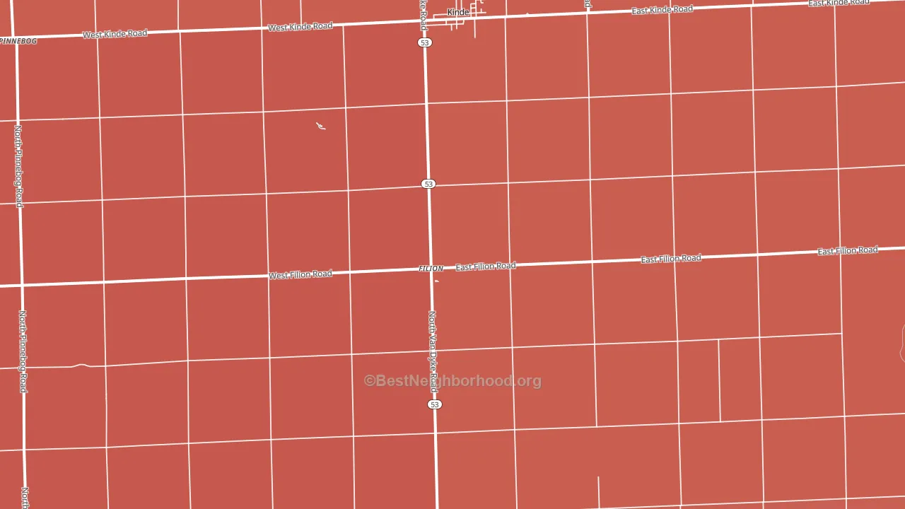 48432, MI block-group political-lean map
