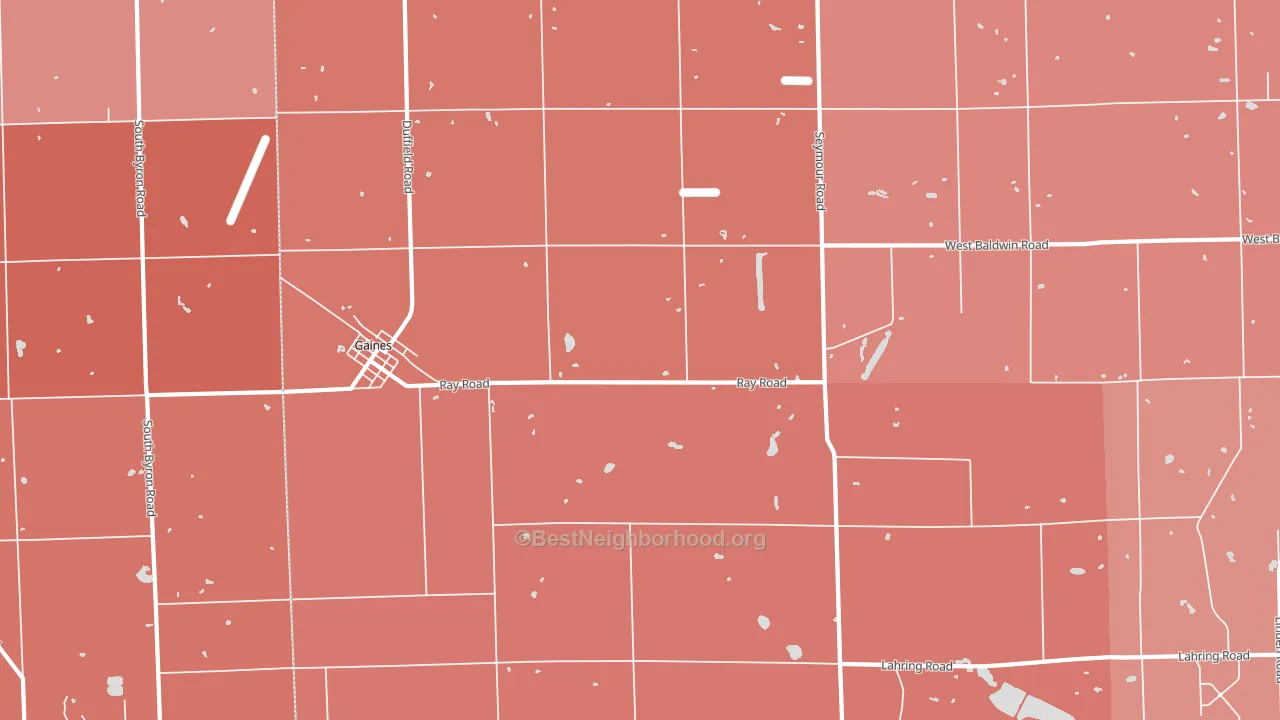 48436, MI block-group political-lean map