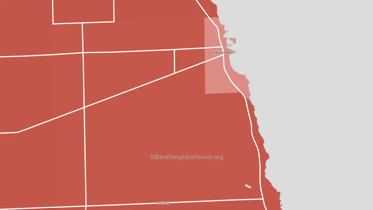 48441, MI block-group political-lean map