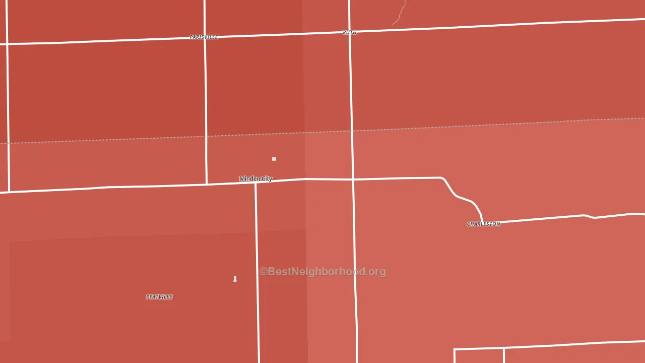 48456, MI block-group political-lean map