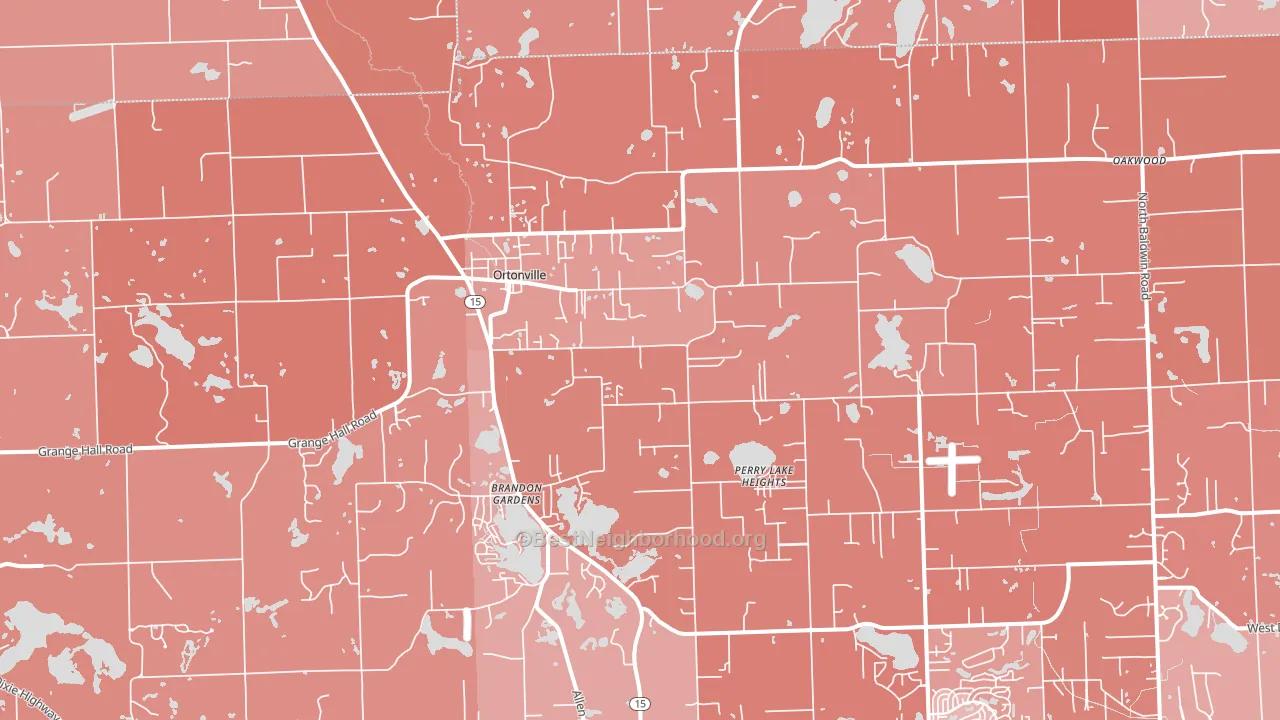 48462, MI block-group political-lean map