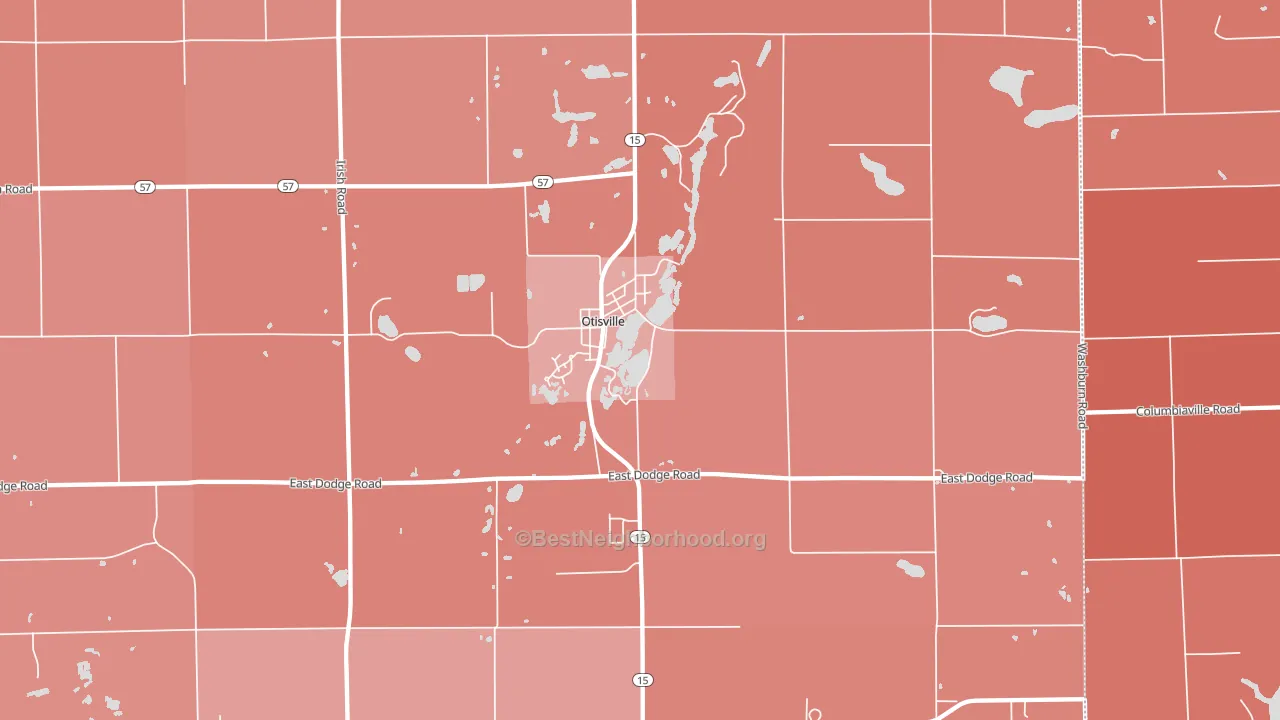 48463, MI block-group political-lean map