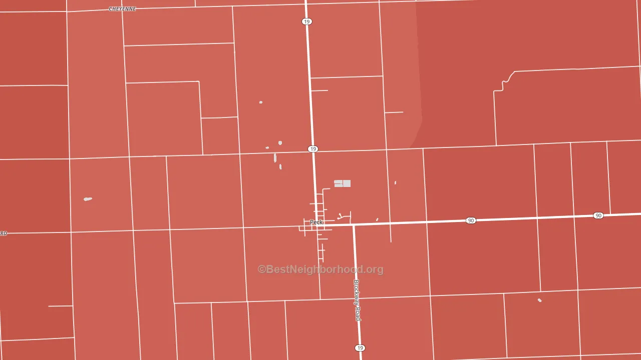 48466, MI block-group political-lean map