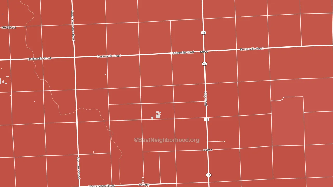 48472, MI block-group political-lean map