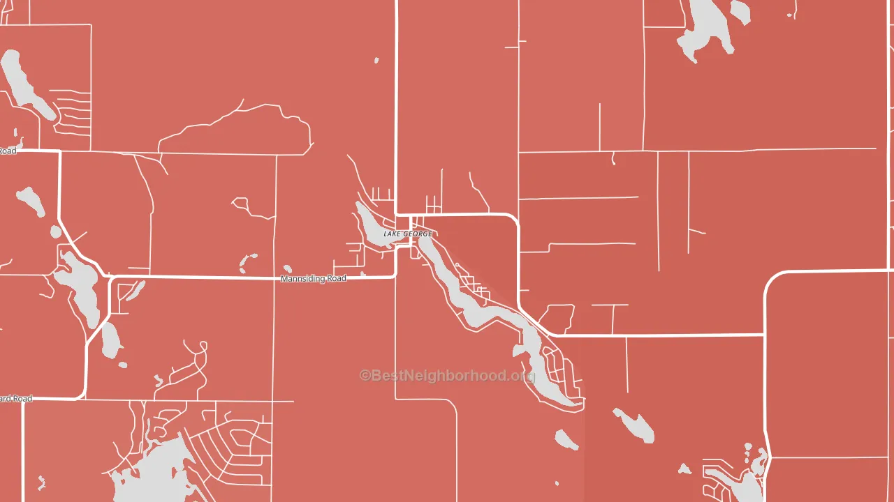 48633, MI block-group political-lean map