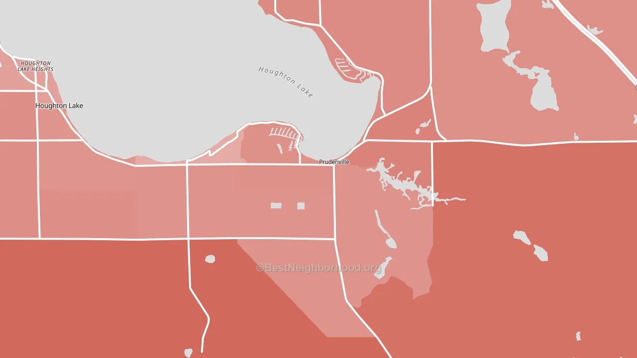 48651, MI block-group political-lean map