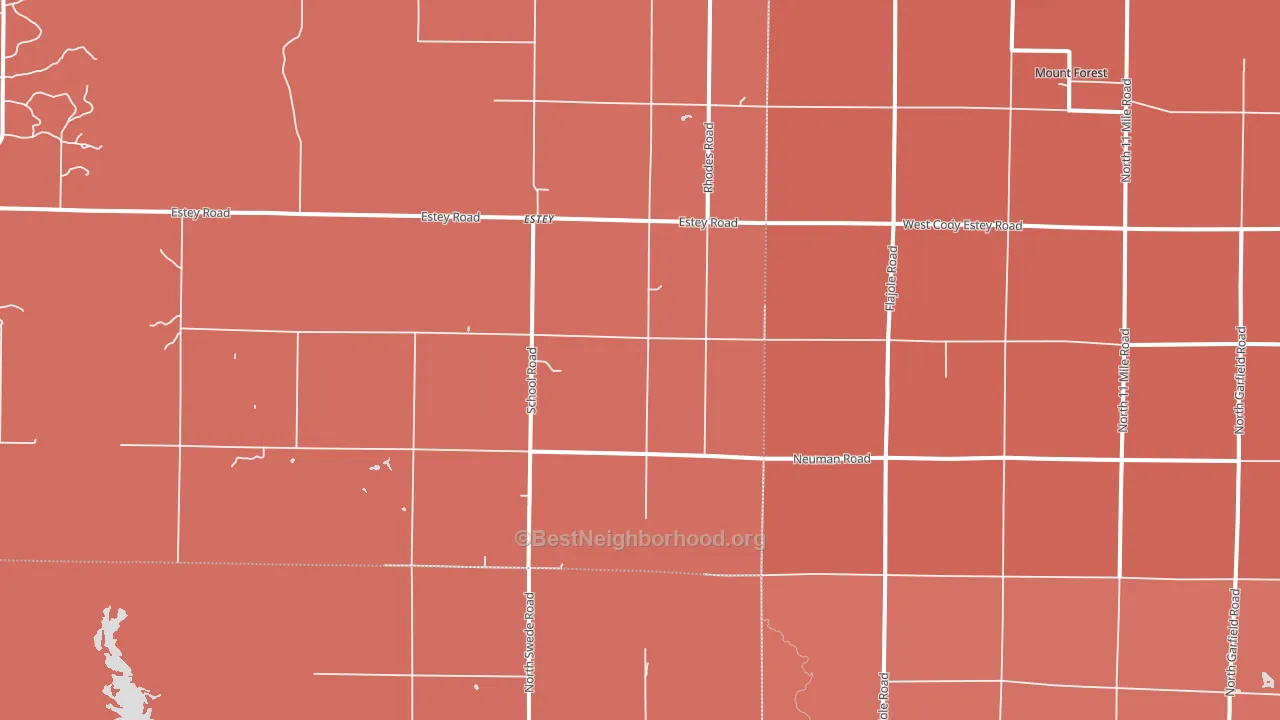 48652, MI block-group political-lean map