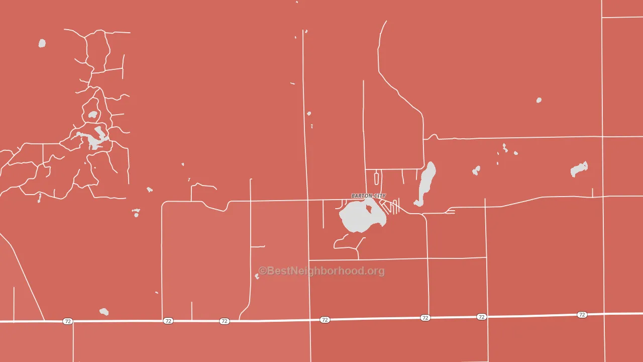 48705, MI block-group political-lean map