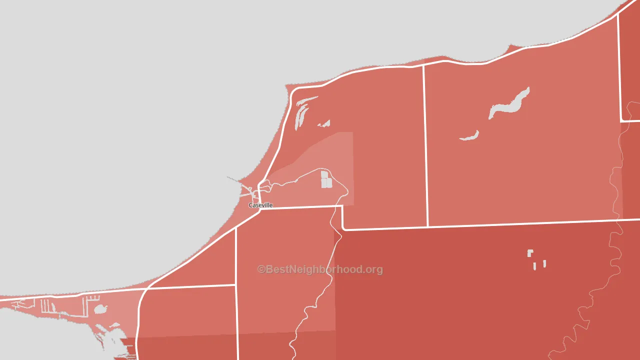48725, MI block-group political-lean map