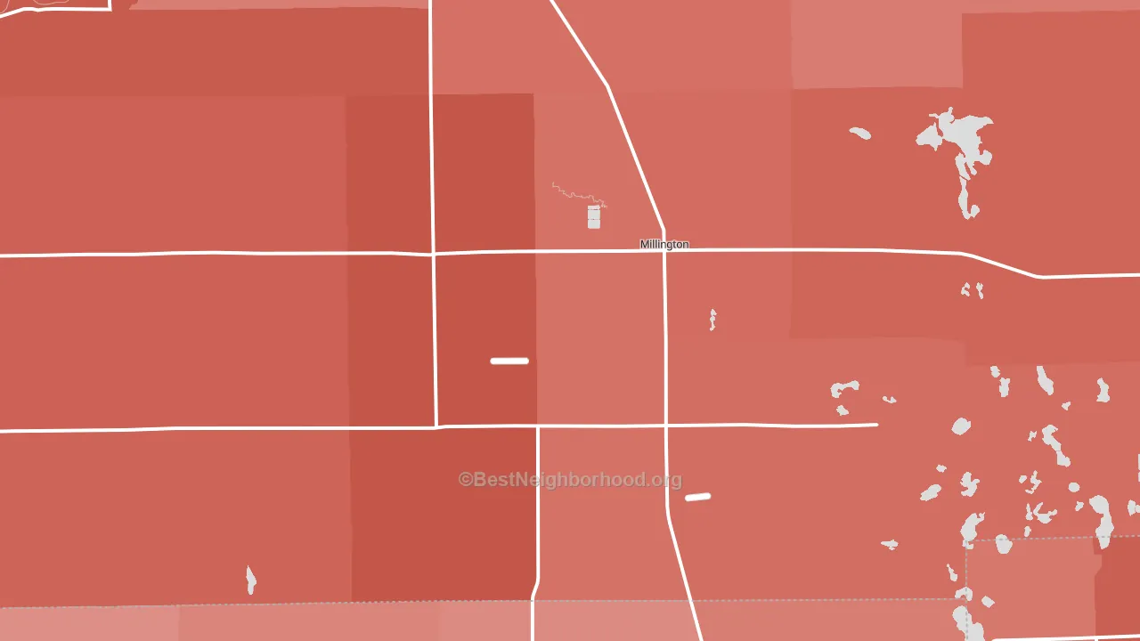 48746, MI block-group political-lean map