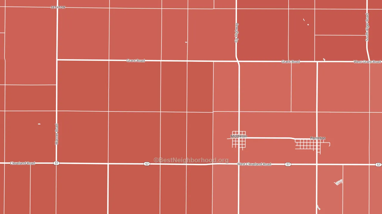 48856, MI block-group political-lean map