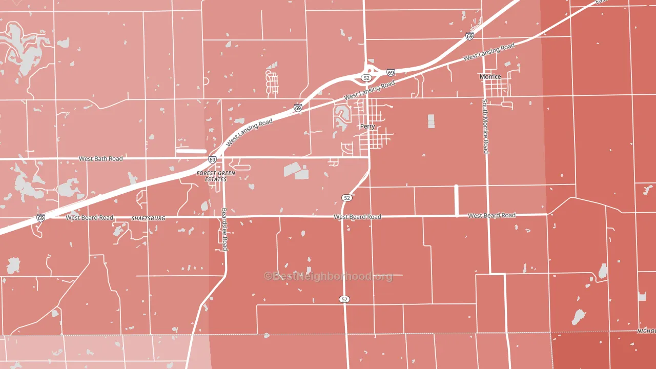 48872, MI block-group political-lean map