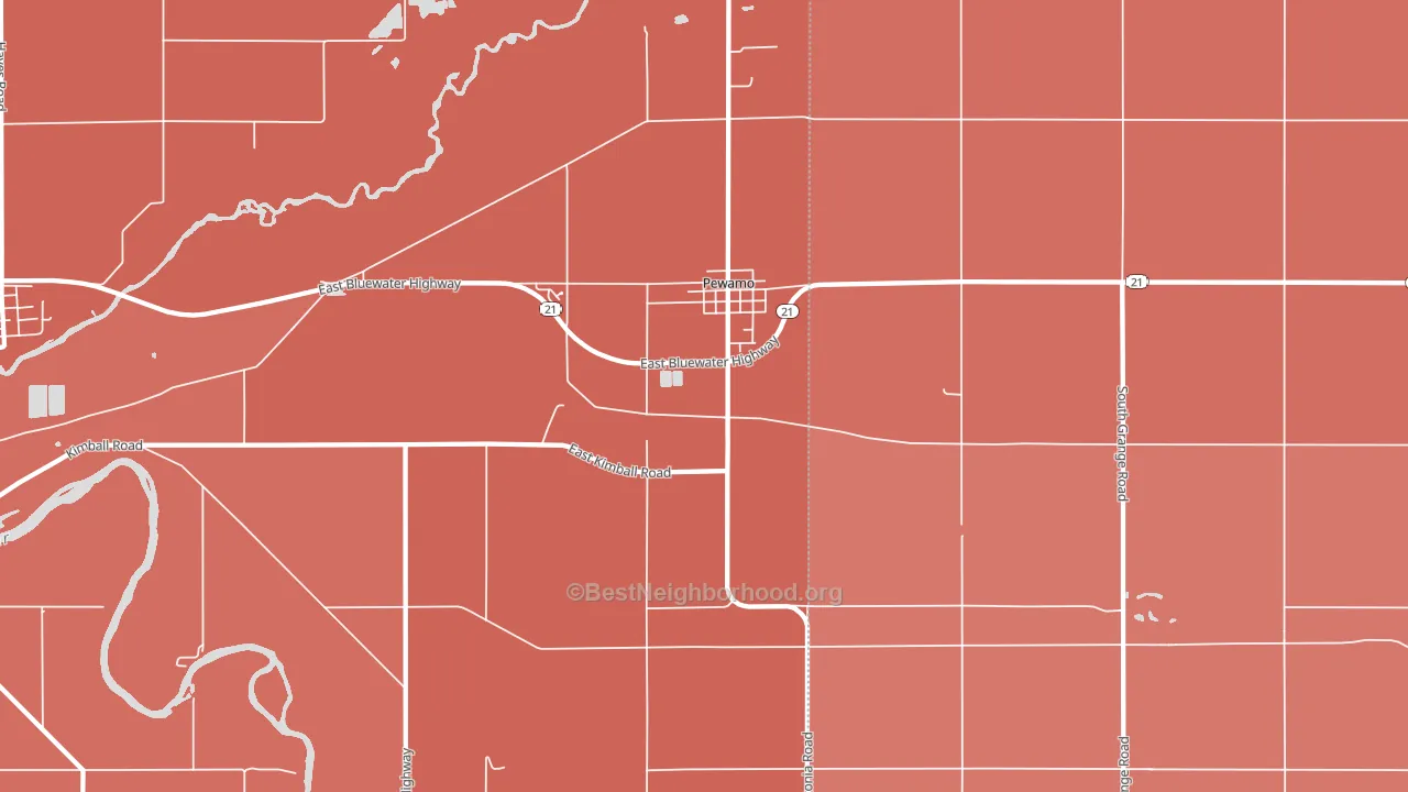 48873, MI block-group political-lean map