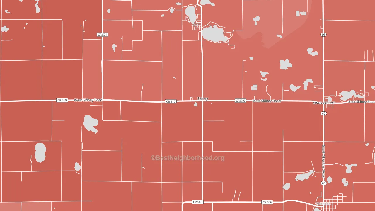 48885, MI block-group political-lean map