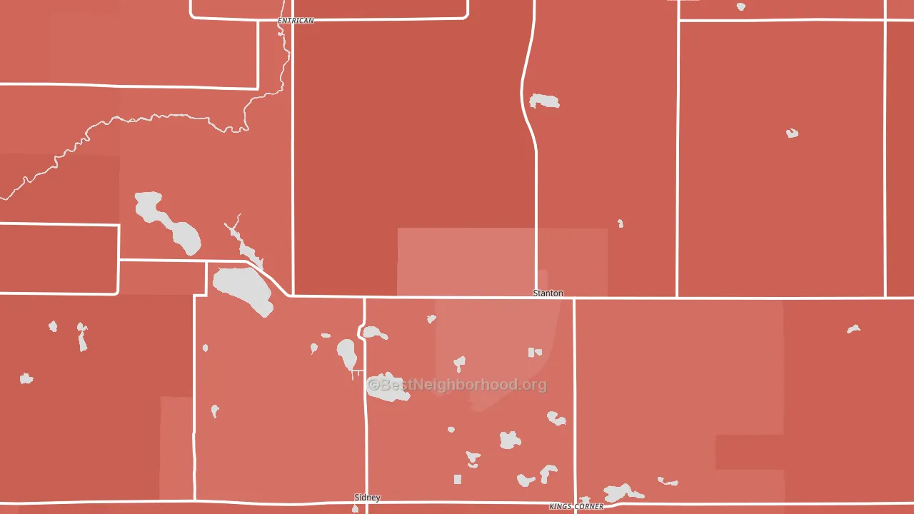 48888, MI block-group political-lean map