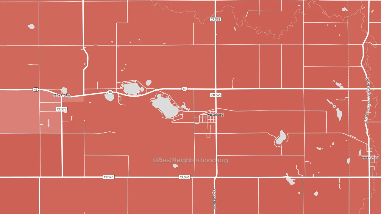 48891, MI block-group political-lean map