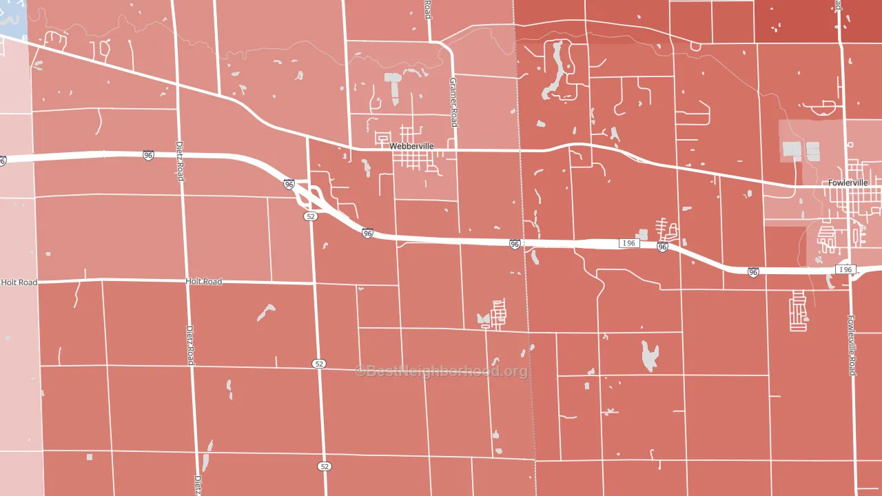 48892, MI block-group political-lean map
