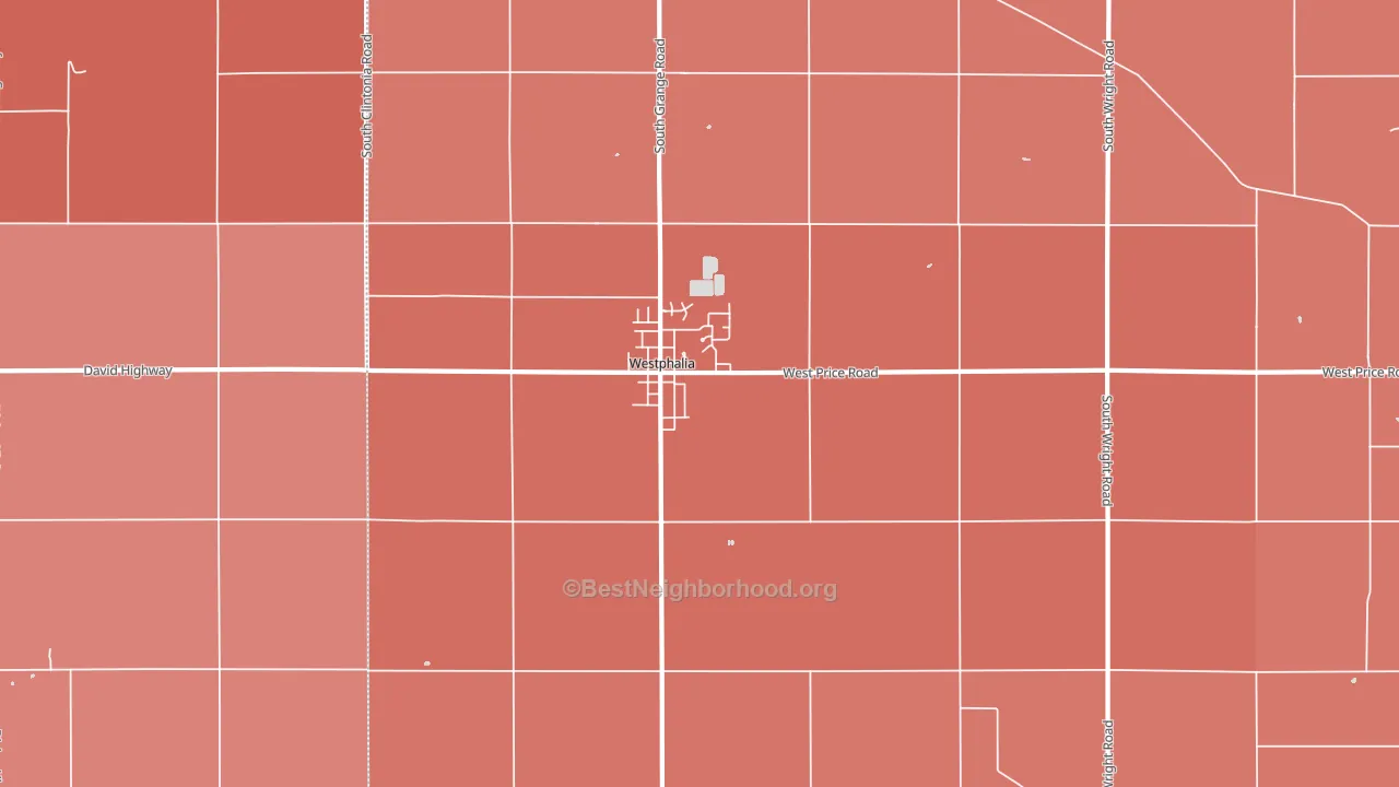 48894, MI block-group political-lean map