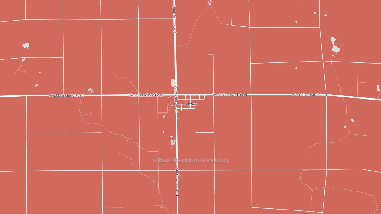 48896, MI block-group political-lean map