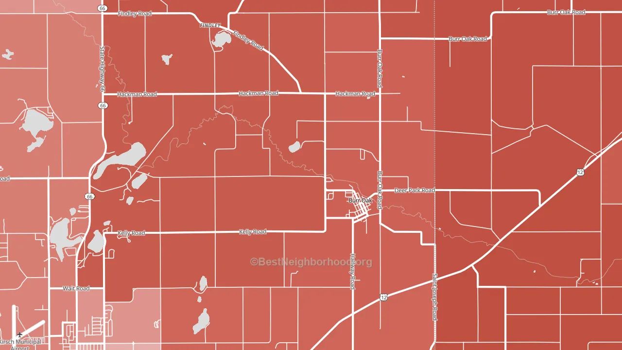 49030, MI block-group political-lean map