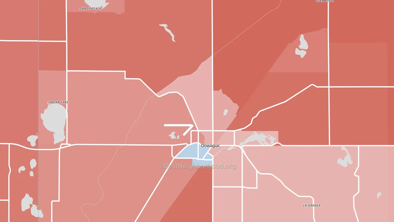 49047, MI block-group political-lean map
