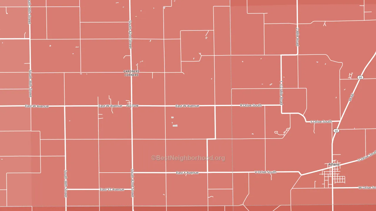 49052, MI block-group political-lean map