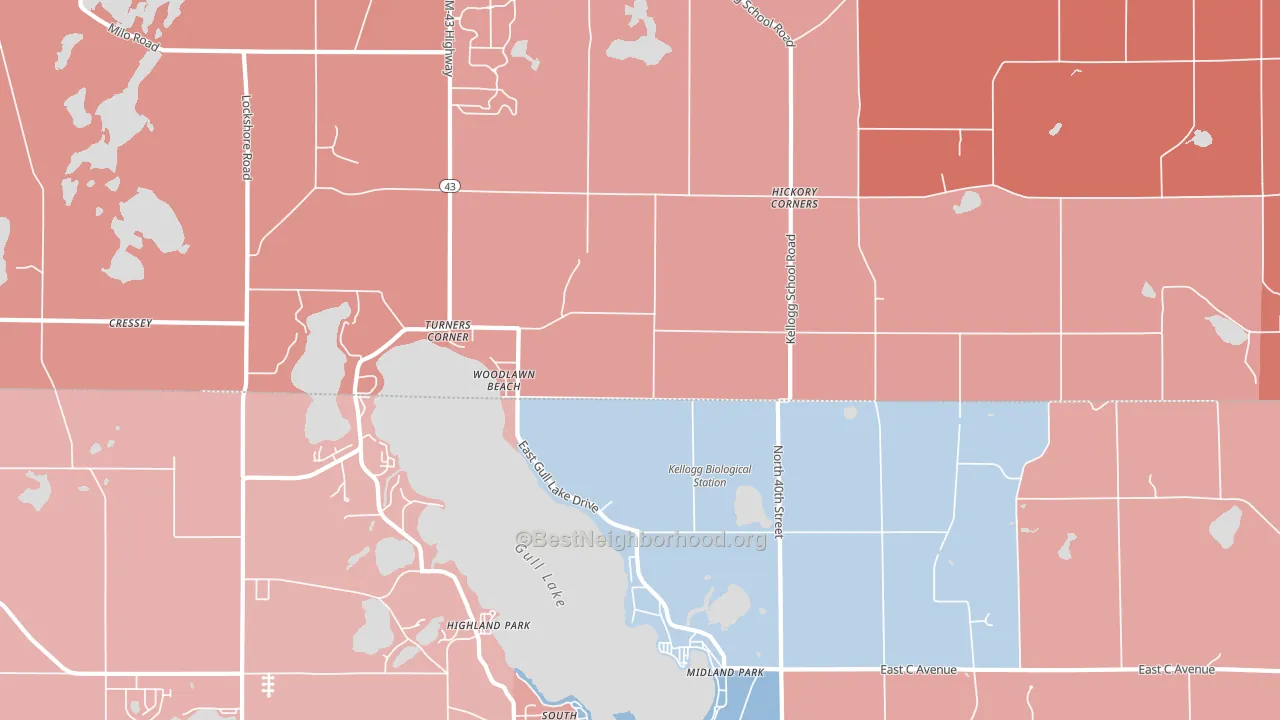 49060, MI block-group political-lean map