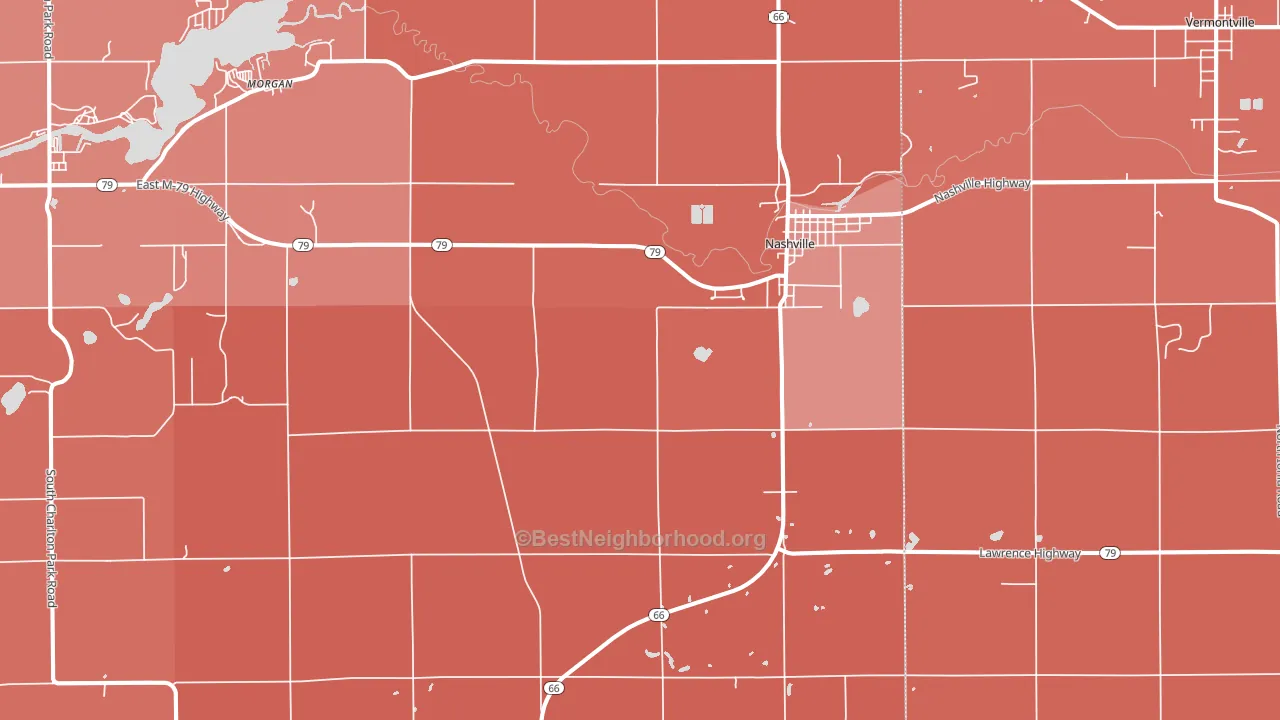49073, MI block-group political-lean map