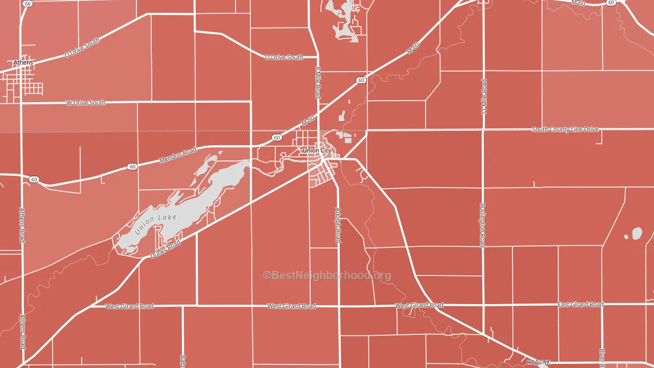 49094, MI block-group political-lean map