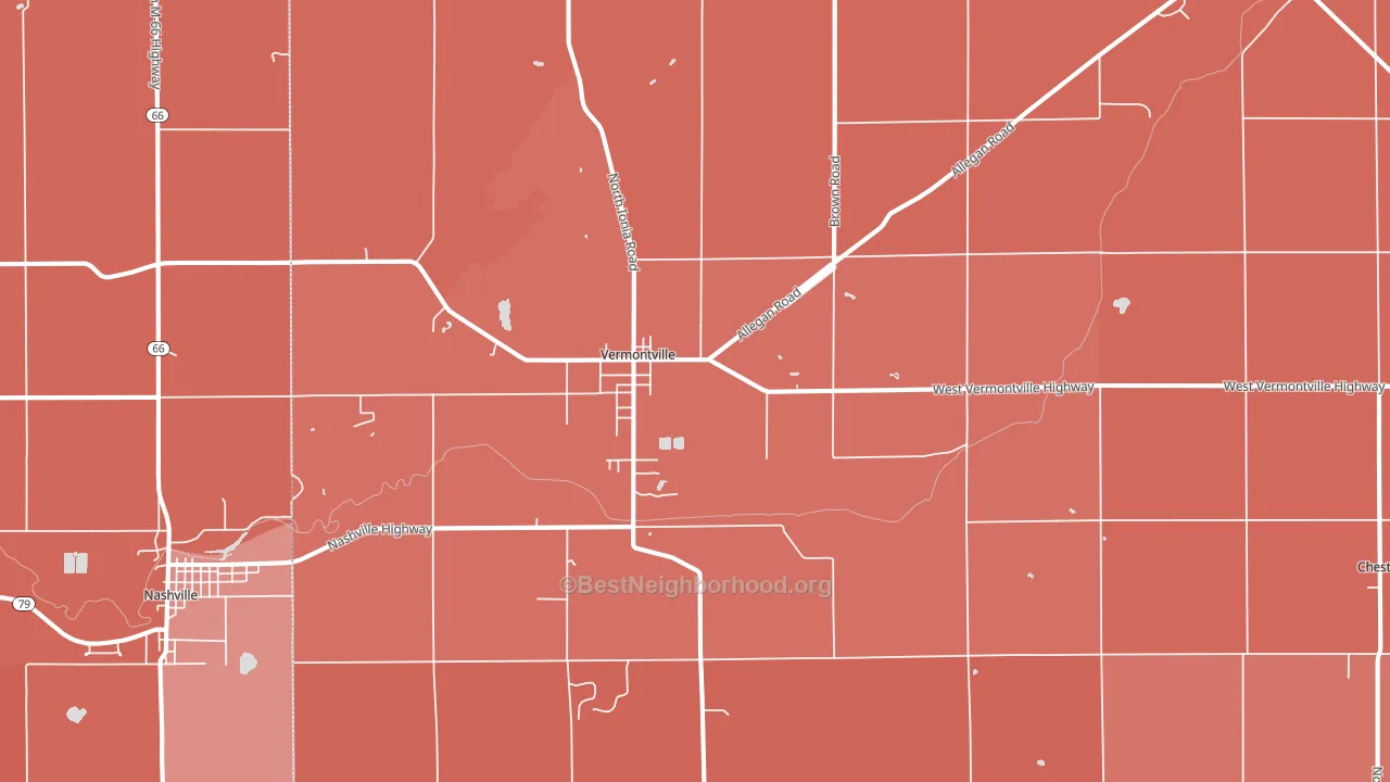 49096, MI block-group political-lean map