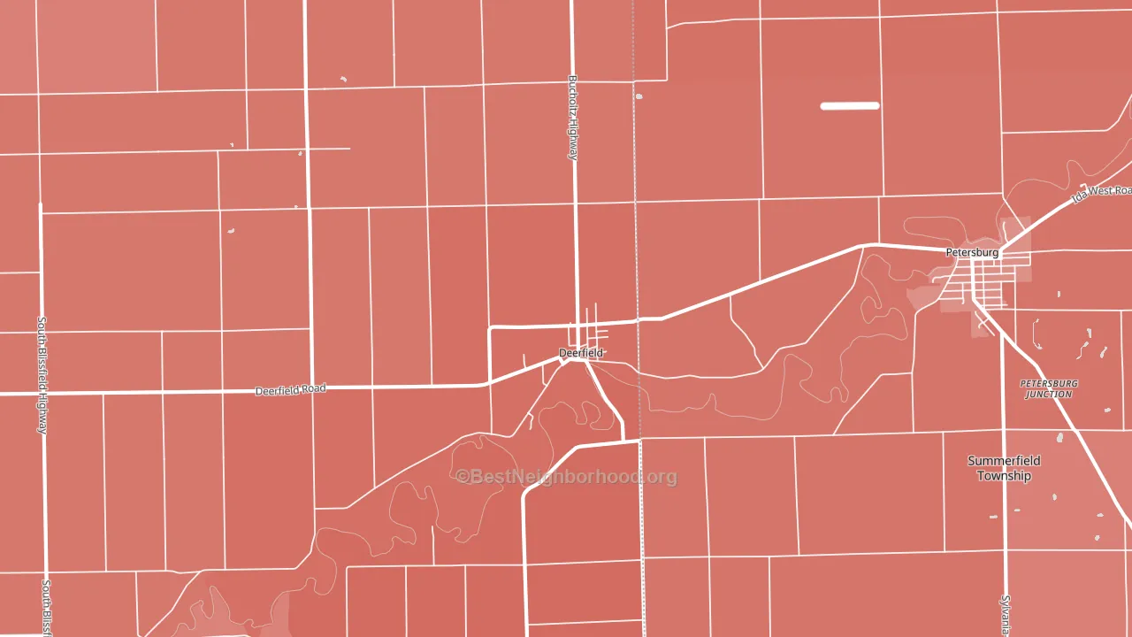 49238, MI block-group political-lean map