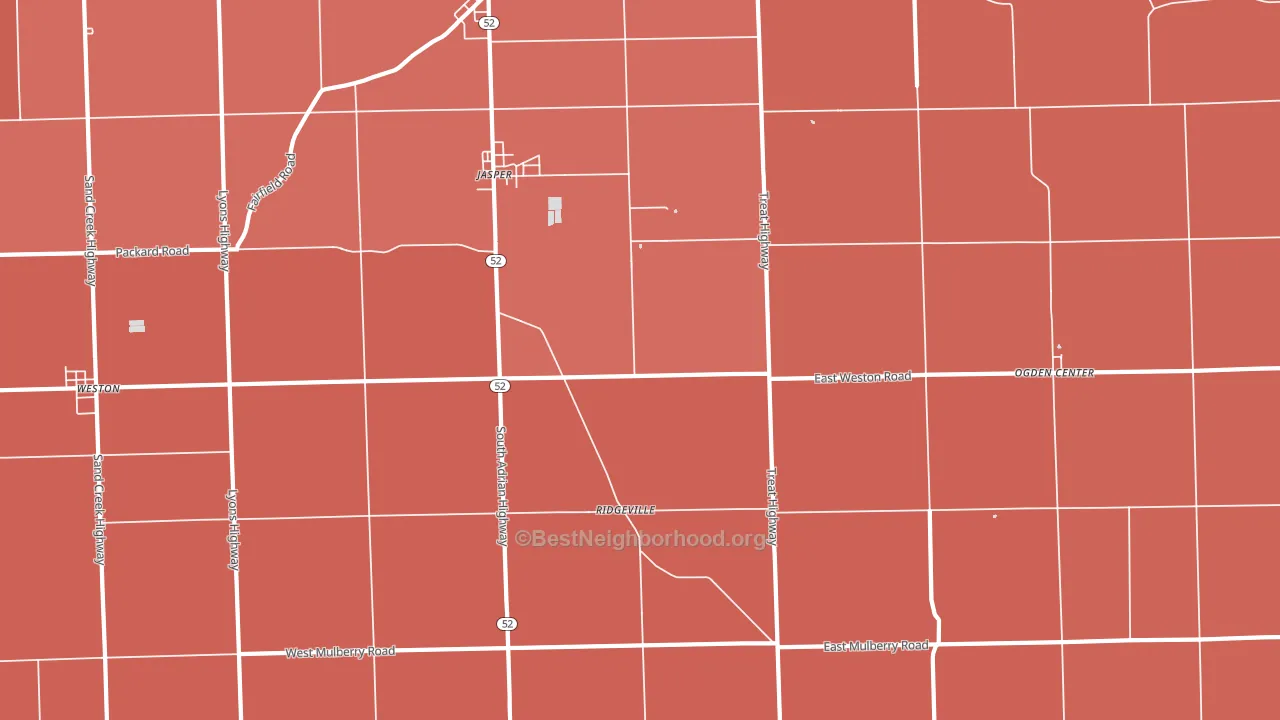 49248, MI block-group political-lean map