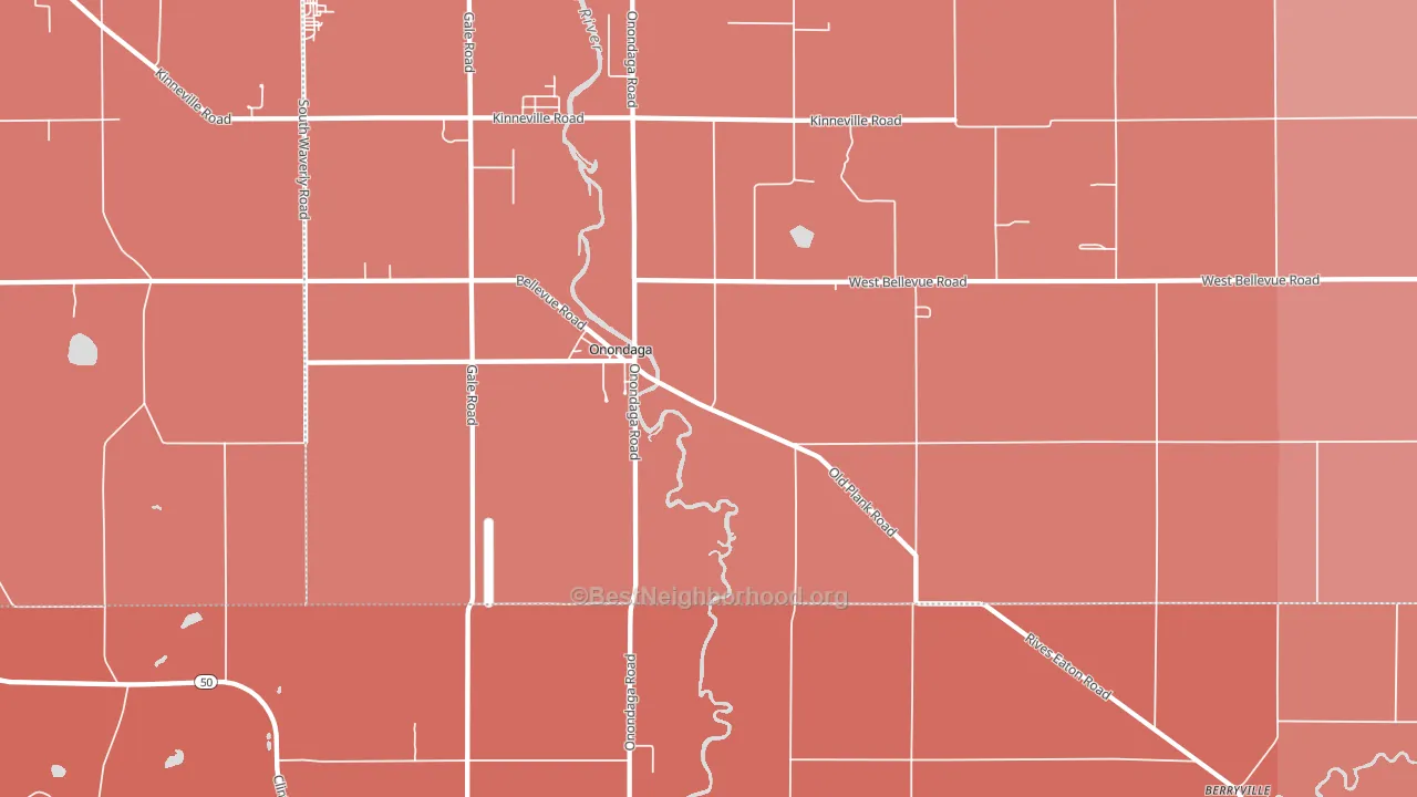 49264, MI block-group political-lean map
