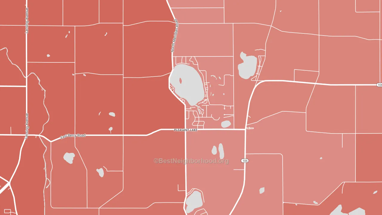 49272, MI block-group political-lean map