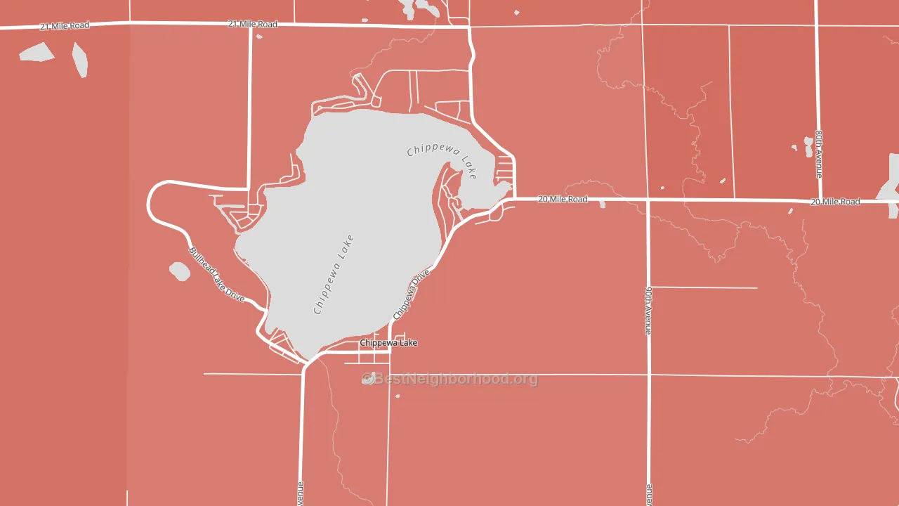 49320, MI block-group political-lean map
