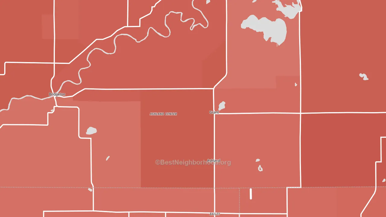 49327, MI block-group political-lean map