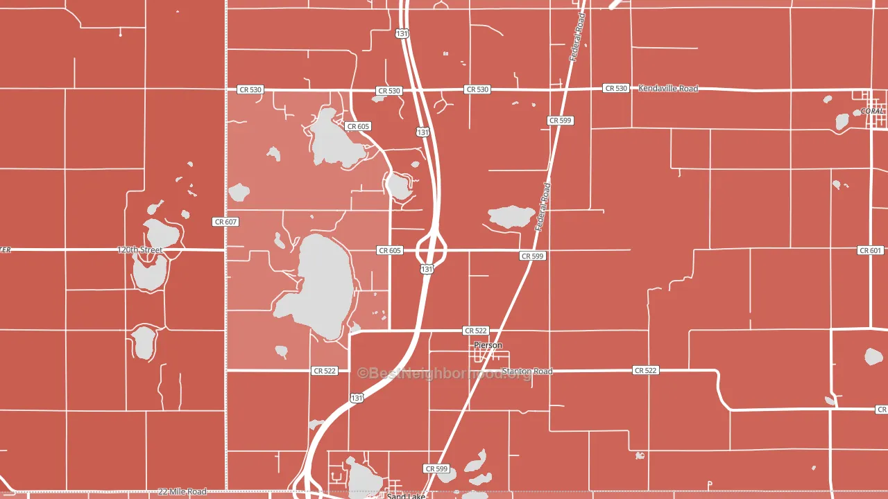49339, MI block-group political-lean map